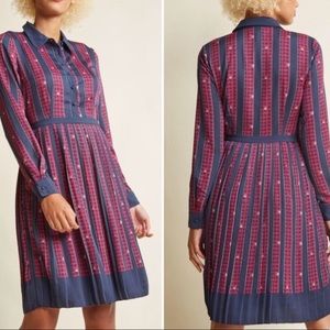 ModCloth Just My Typist Long Sleeve Dress